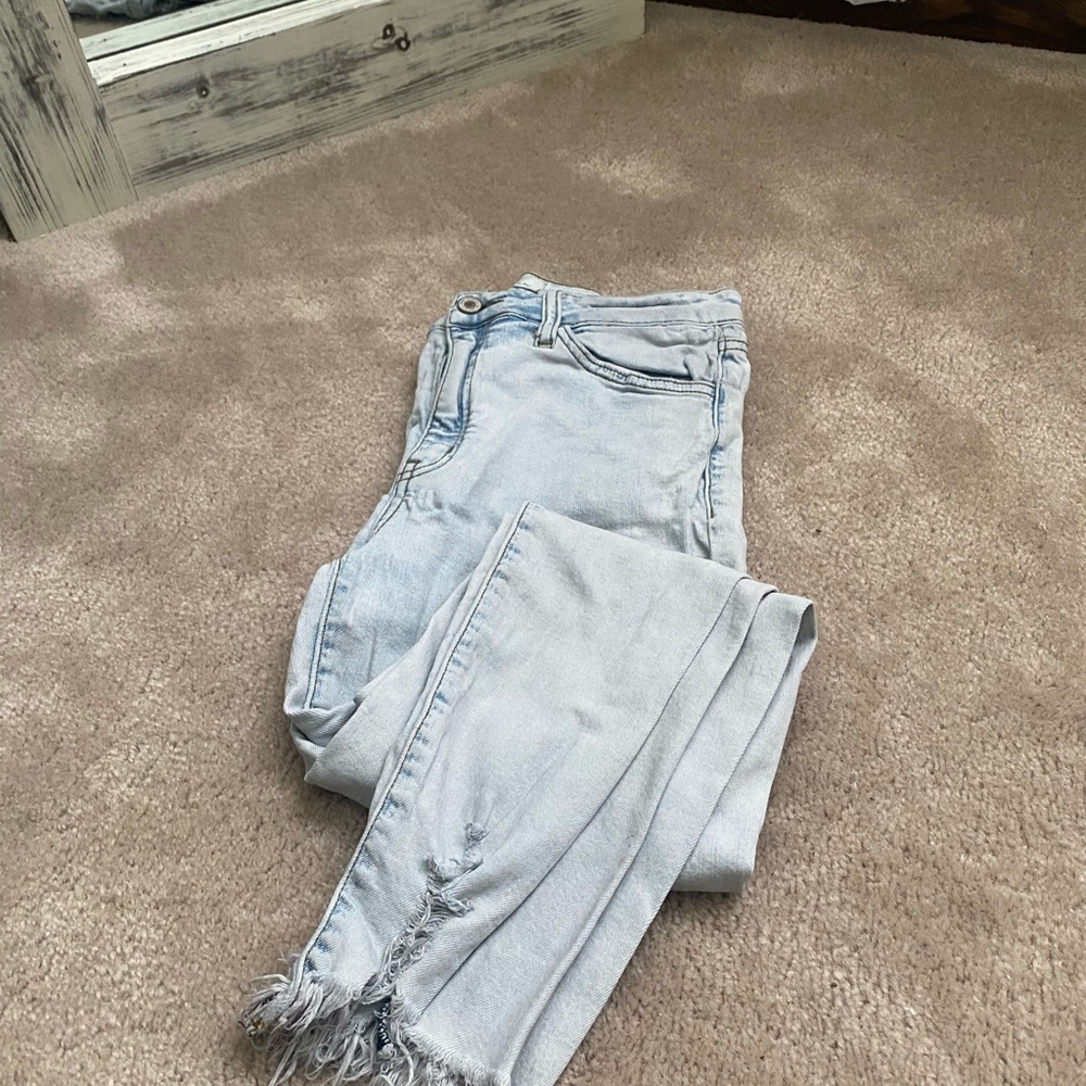 Kan can light wash jeans